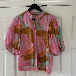 Lanhtropy - Bubble Linen Shirt - Aquarela